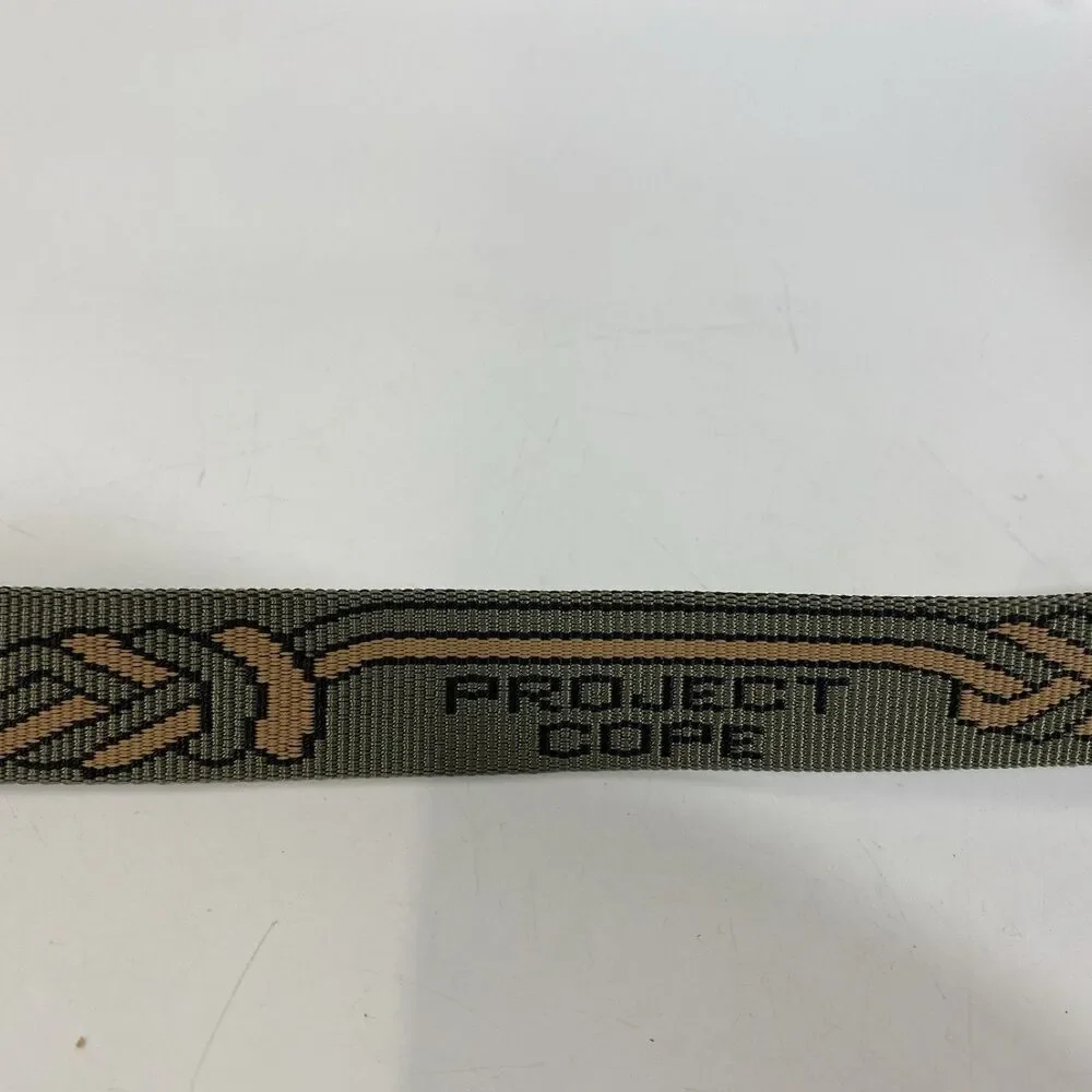 Mens Bison Nylon Strap Belt Large Project Cope Friedlander‎ Knot Graphics 39”